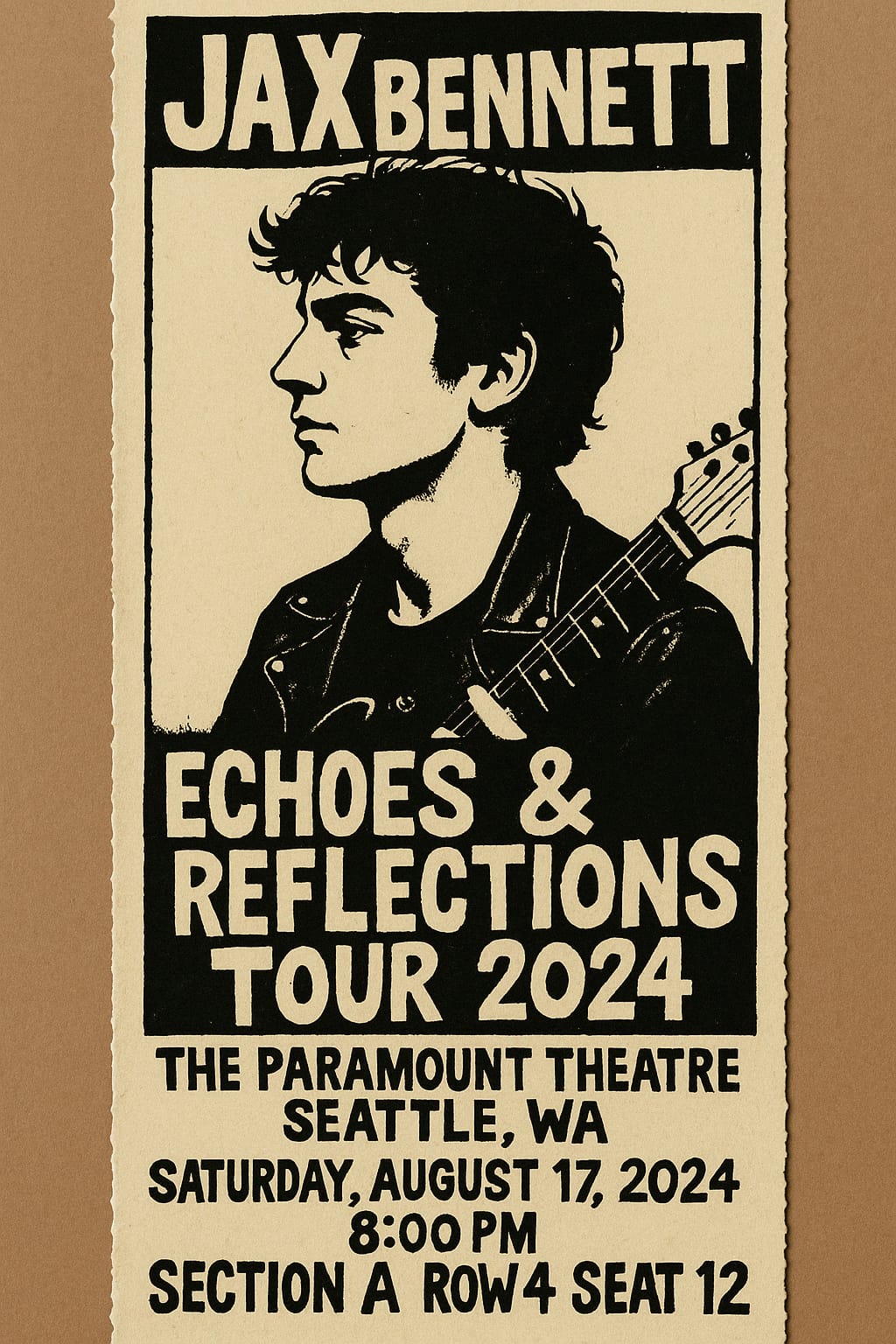 Concert Ticket Design (Punk Aesthetic)